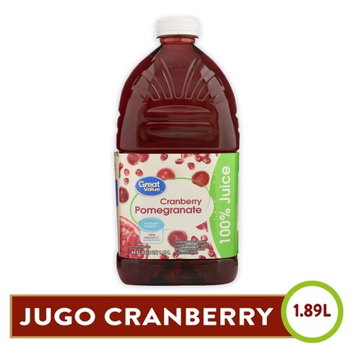 Jugo Great Value De Granada De Arandano 1.89 L