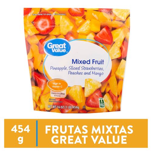Fruta Mixta Great Value Tropical Congeladas - 454 g