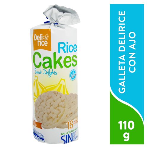 Galleta De Arroz DeliRice Con Ajo - 110g
