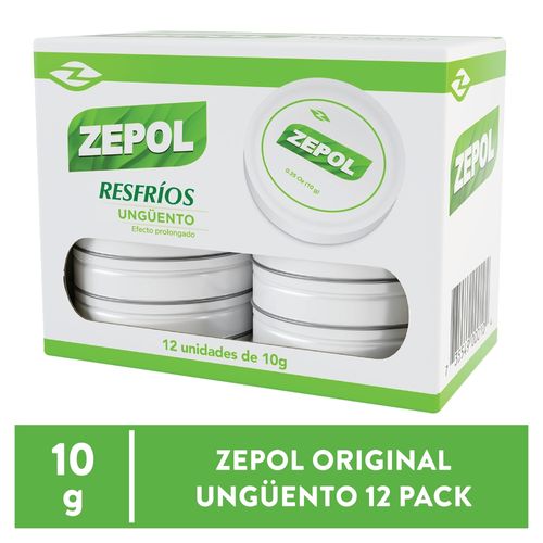 Ungüento Zepol Resfríos 10gr - Precio Indicado por Unidad -