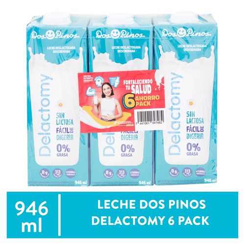 Leche Dpinos Uht Delacto 0grasa6pk2838ml