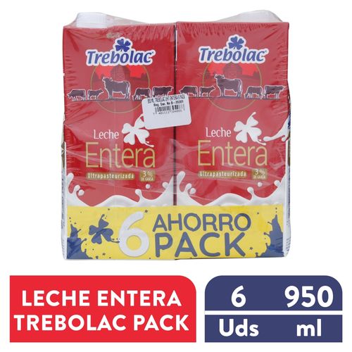 Leche Trebolac Entera 6pk 5676ml