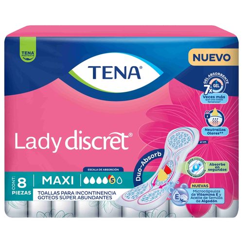 Tena Toalla Incontinencia Lady Super 8Unds