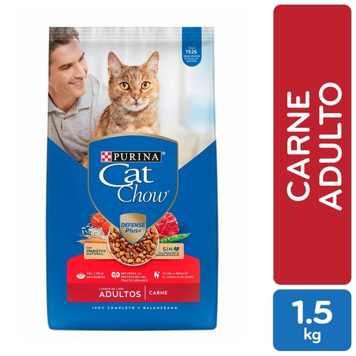 Alimento Gato Adulto Purina Cat Chow Defense Plus Carne - 1.5 kg