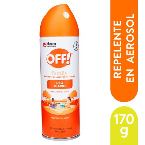 Repelente de Insectos OFF! Active en Aerosol 170 gr
