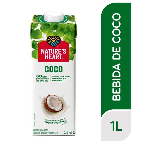 Natures Heart Bebida De Coco 1Lt