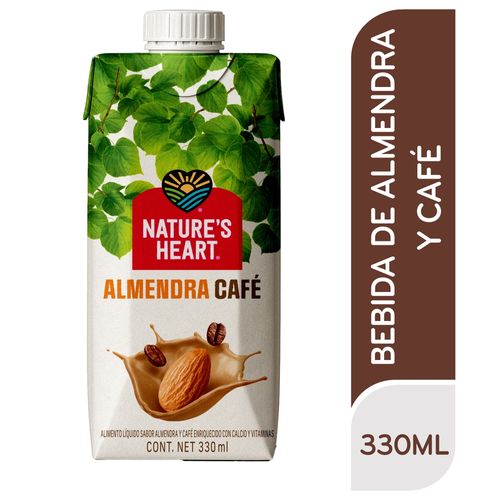 Bebida Nature´s Heart almendra café - 330 ml
