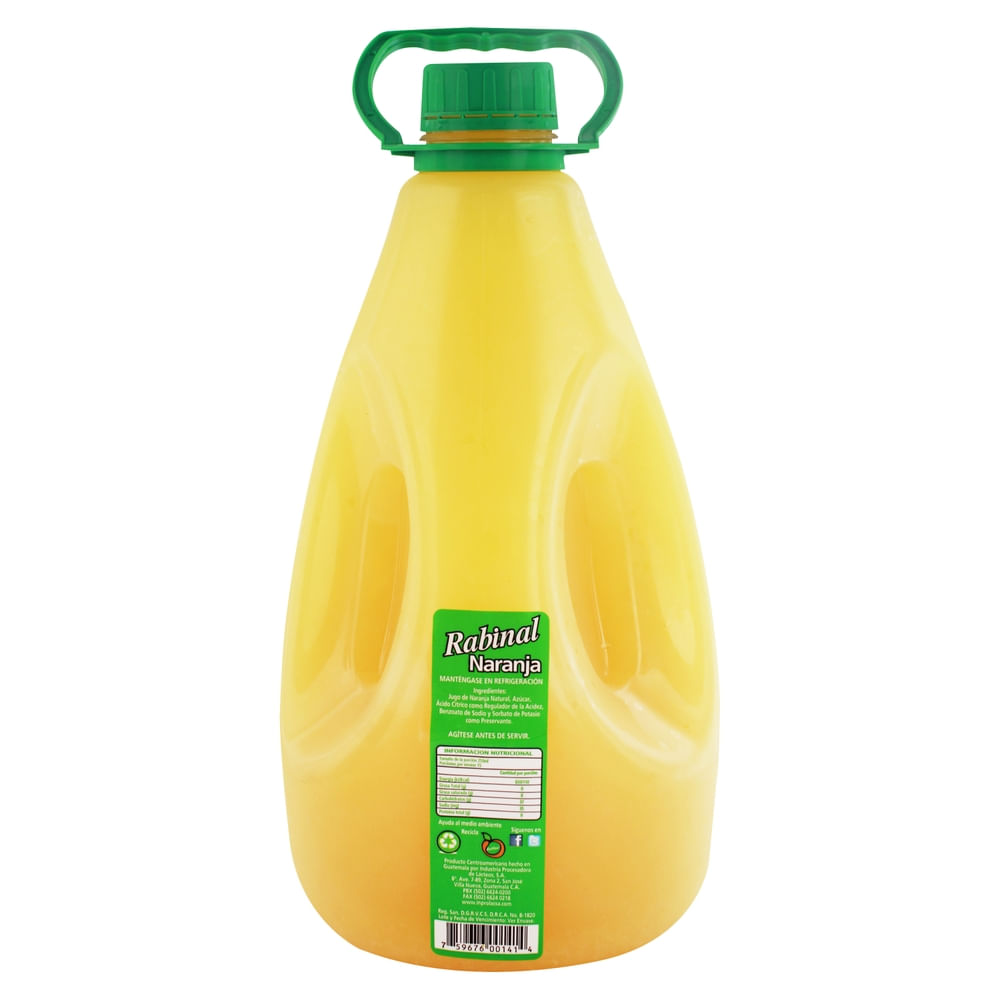 Comprar Jugo Rabinal sabor naranja - 3785 ml | Walmart Guatemala