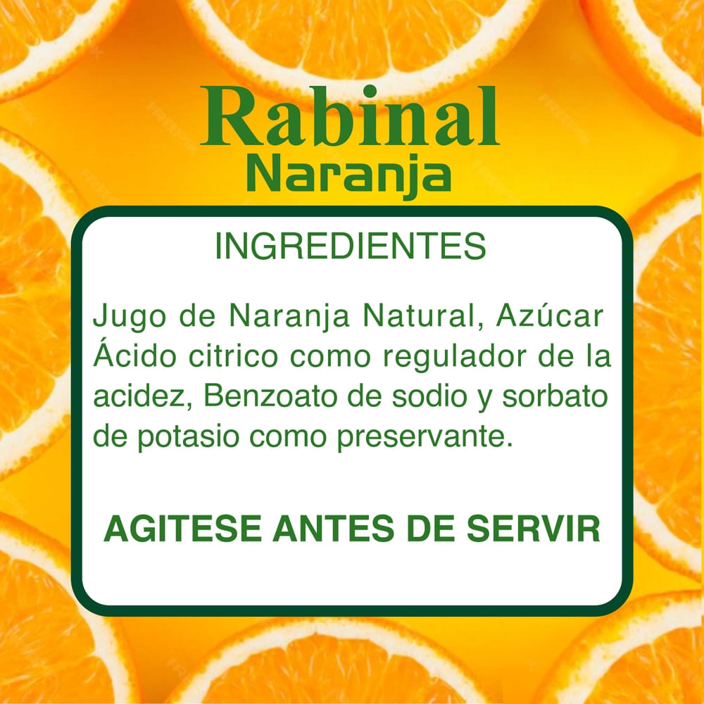 Comprar Jugo Rabinal sabor naranja - 3785 ml | Walmart Guatemala