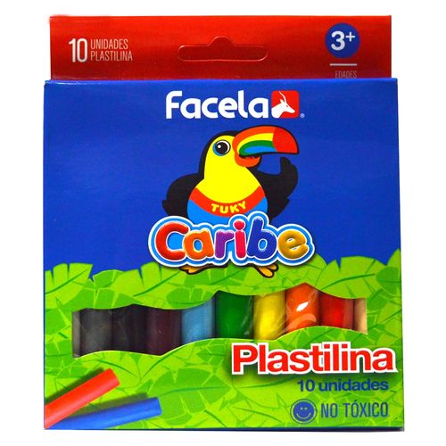Plastilina Facela de colores no tóxica - 10 Uds