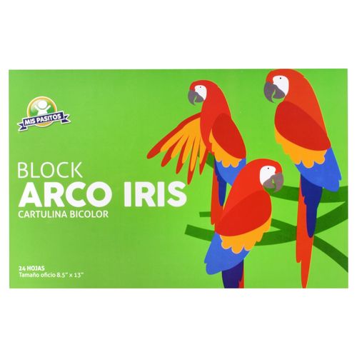 Block Mis Pasitos arco iris tamaño oficio - 24 hojas