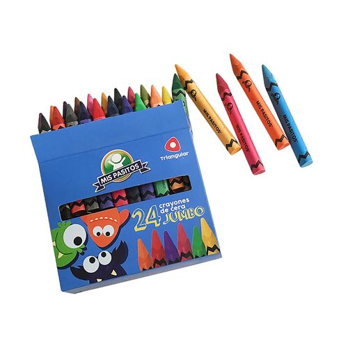 Crayones Mis pasitos de cera tamaño jumbo - 24 Pzas
