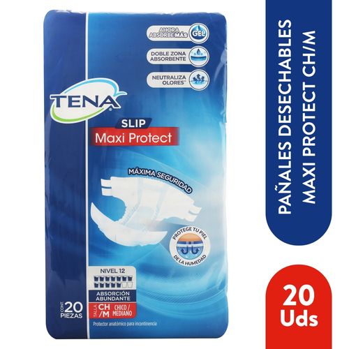 Pañales Para Adulto Tena Slip Maxi Protect Talla: CH/M - 20Uds