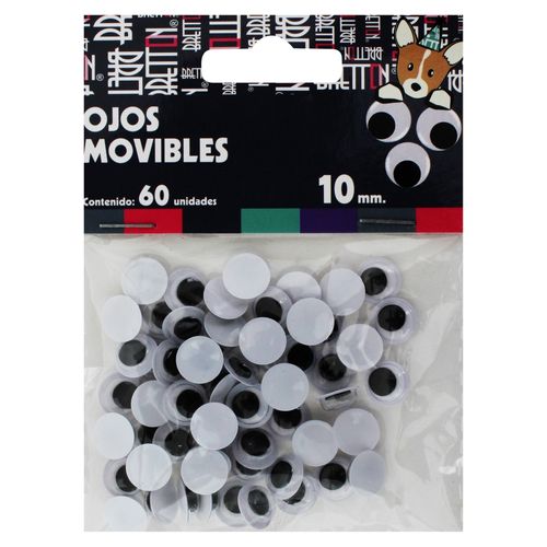 Ojos moviles Barrilito tamanos surtidos - 66 Uds