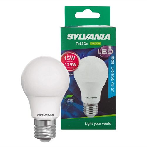Bombillo Led Sylvania, 15W Luz Blanca rosca E27 -Und