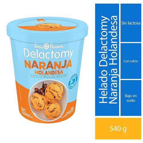 Helado Dos Pinos Delactomy naranja holandesa - 540 g