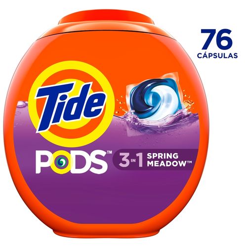 Detergente En Polvo Tide Pradera Primaveral 3 En 1 - 1800 g