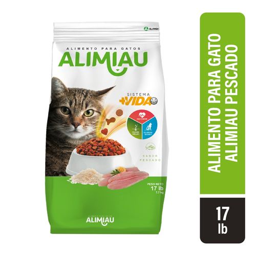 Alimento Alimiau Para Gato Sabor Pescado  17lbs