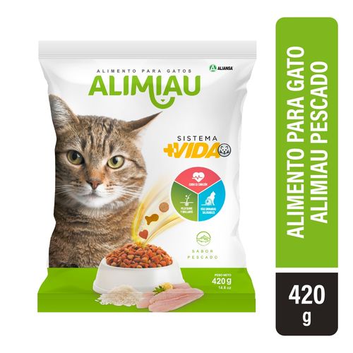 Alimento Seco Marca Alimiau Para Gato - 420 g