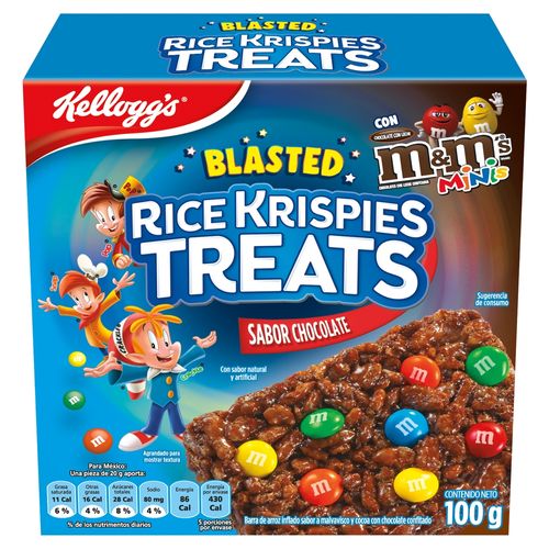 Barras de Cereal Kelloggs Rice Krispies Treats Chocolate M&Ms - 100 g