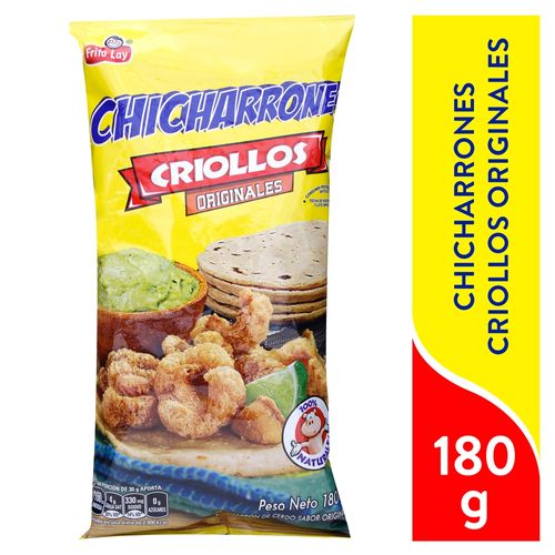 Snack Frito Lay Chicharrones Criollos Originales - 180 g