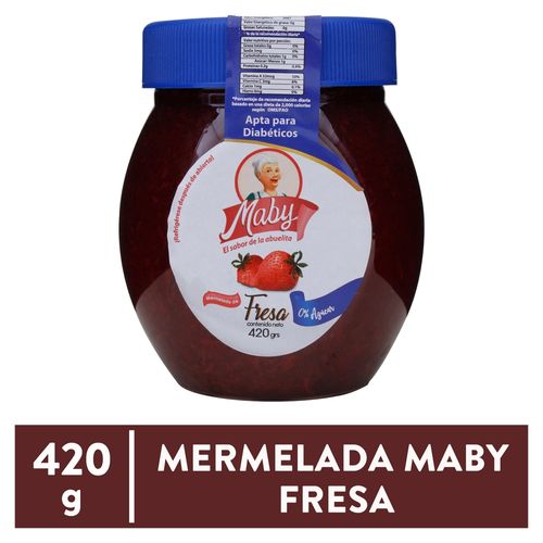 Mermelada Maby Fresa Sin Azúcar - 420g