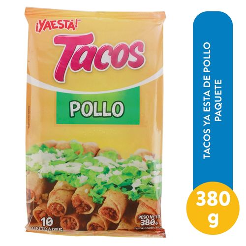 Tacos YaEstá de pollo paquete 10 Uds - 380 g