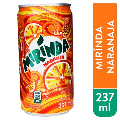 Gaseosa Mirinda Mini Lata 8 Oz