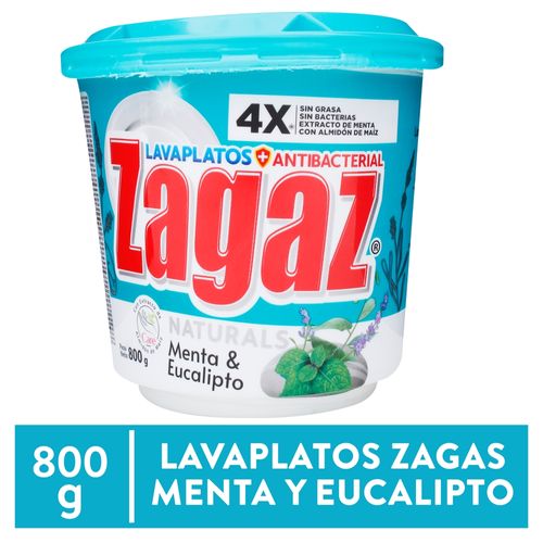 Lavplatos Zagaz Natural Menta Eucalipto - 800 g