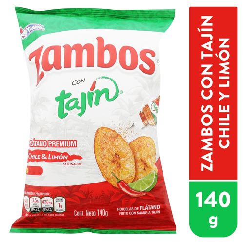 Zambos Platano Con Tajin 140gr