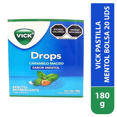 Vick Pastilla Mentol Bolsa X 20 Ea