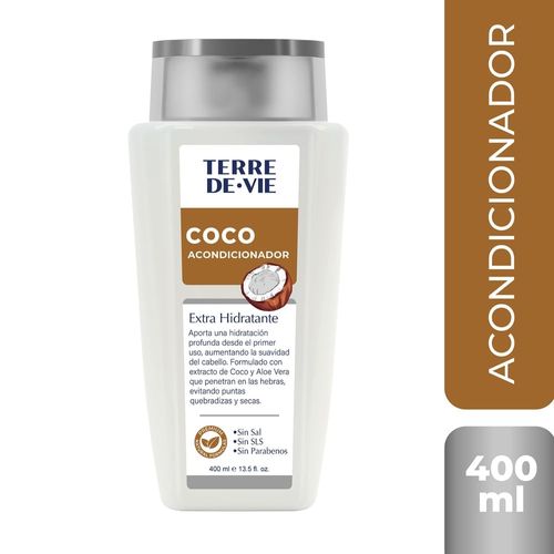 Acondicionador Coco Terre De Vie Extra Hidratante - 400 ml