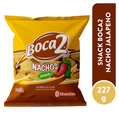 Snack Boca2 Nachos Con Jalapeño - 227 g