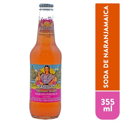 Bebida Quezalteca Chispuda NaranJamaica - 355ml