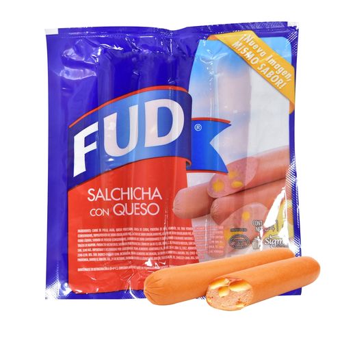 Salchicha Fud Con Queso 341gr