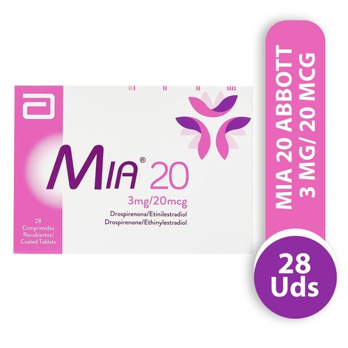 Mia Abbot 20 3 Mg/ 20 Mcg X 28 Comprimidos