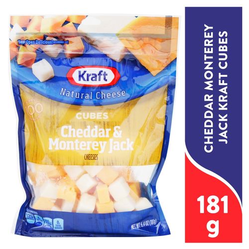 Cheddar Monterey Jack Kraft Cubes 181gr