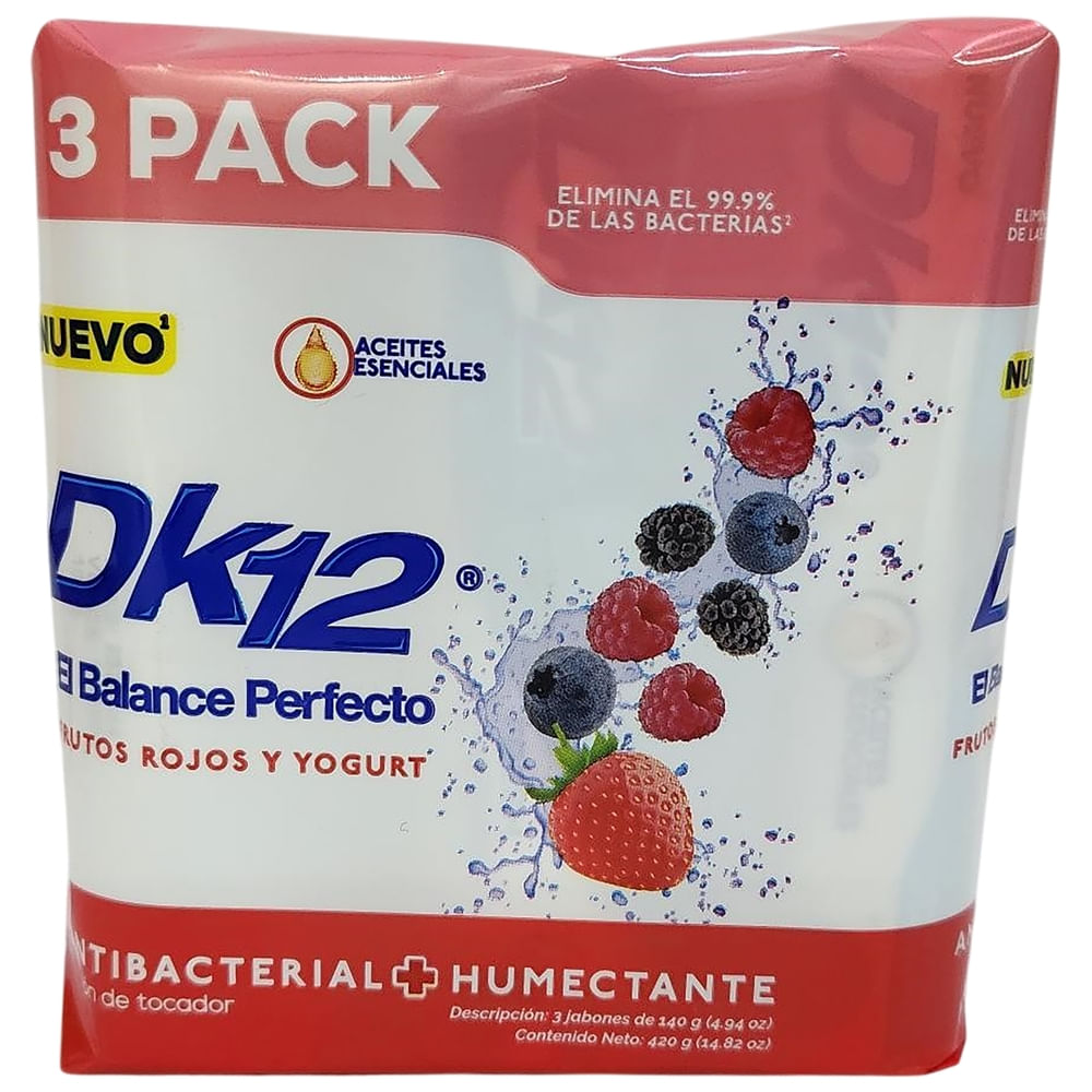 Jabon De Tocador Dk12 Frutos Rojos - 420 g. - Maxi Despensa