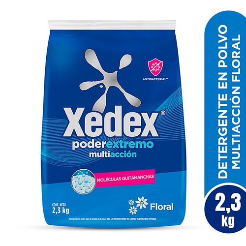 Detergente en polvo Xedex Poder Extremo Multiacción - 2.3kg