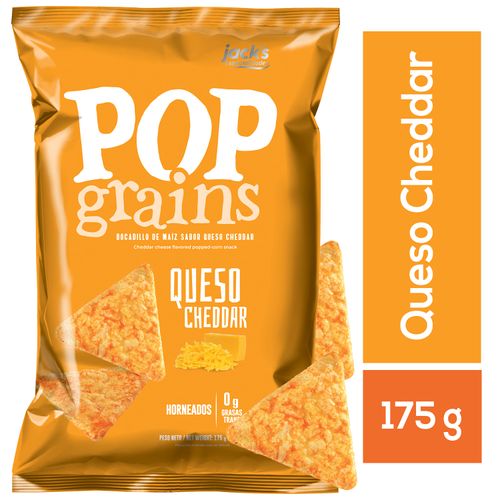 Snacks crujientes Pop Grains queso cheddar - 175 g