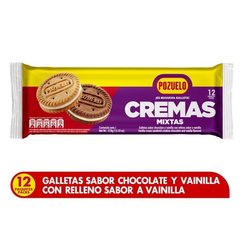 Galleta Crema Mixta Morada X12 - 378 g