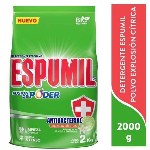 Detergente Espumil Explosión Citricos en polvo - 2000 g