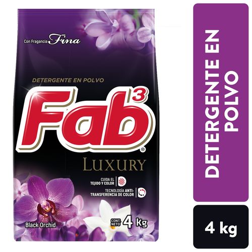 Detergente en Polvo Fab Luxury Black - 4000 g