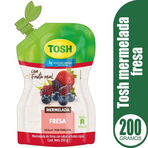 Mermelada Tosh sabor Fresa - 200 g