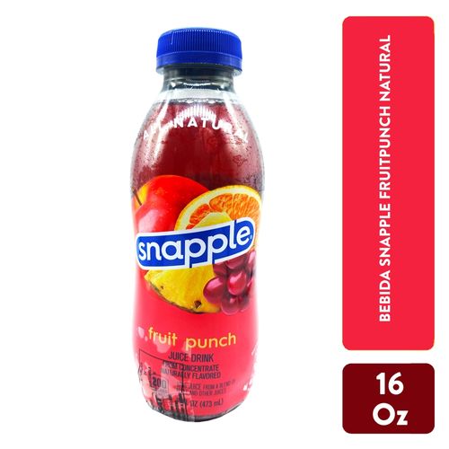 Bebida Snapple Fruitpunch Natural - 16 oz