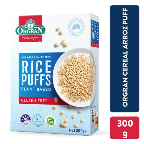 Cereal Orgran de Arroz Puff - 300  g