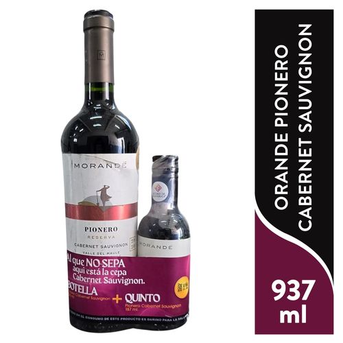Vino Morande Pionero Cabernet Sauvignon Pack - 937 ml