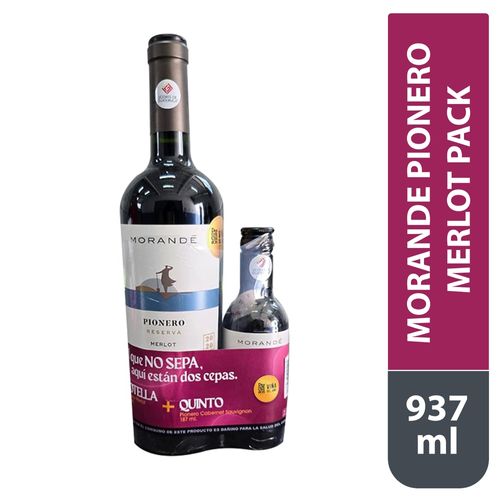 Vino Morande Pionero Merlot Pack - 937 ml