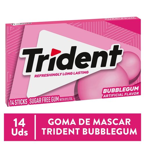 Chicle Trident Sin Azúcar Sabor Tutti Frutti 14 Uds - 27g