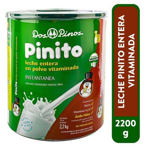 Leche Dos Pinos Pinito Entera más Hermético - 2200 g